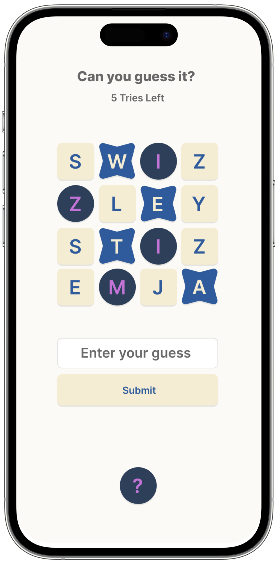 Screenshot of the game and a puzzle on the screen.